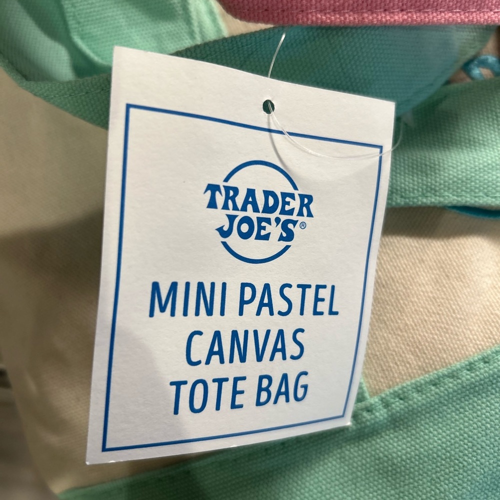 Trader Joe's Mini Canvas Tote Bags Set - Picture 6 of 6